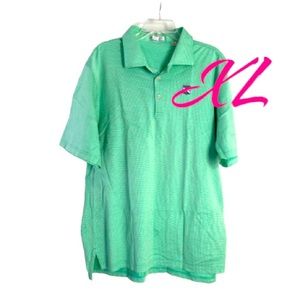Peter Millar Mint Green Polo Shirt Size XL